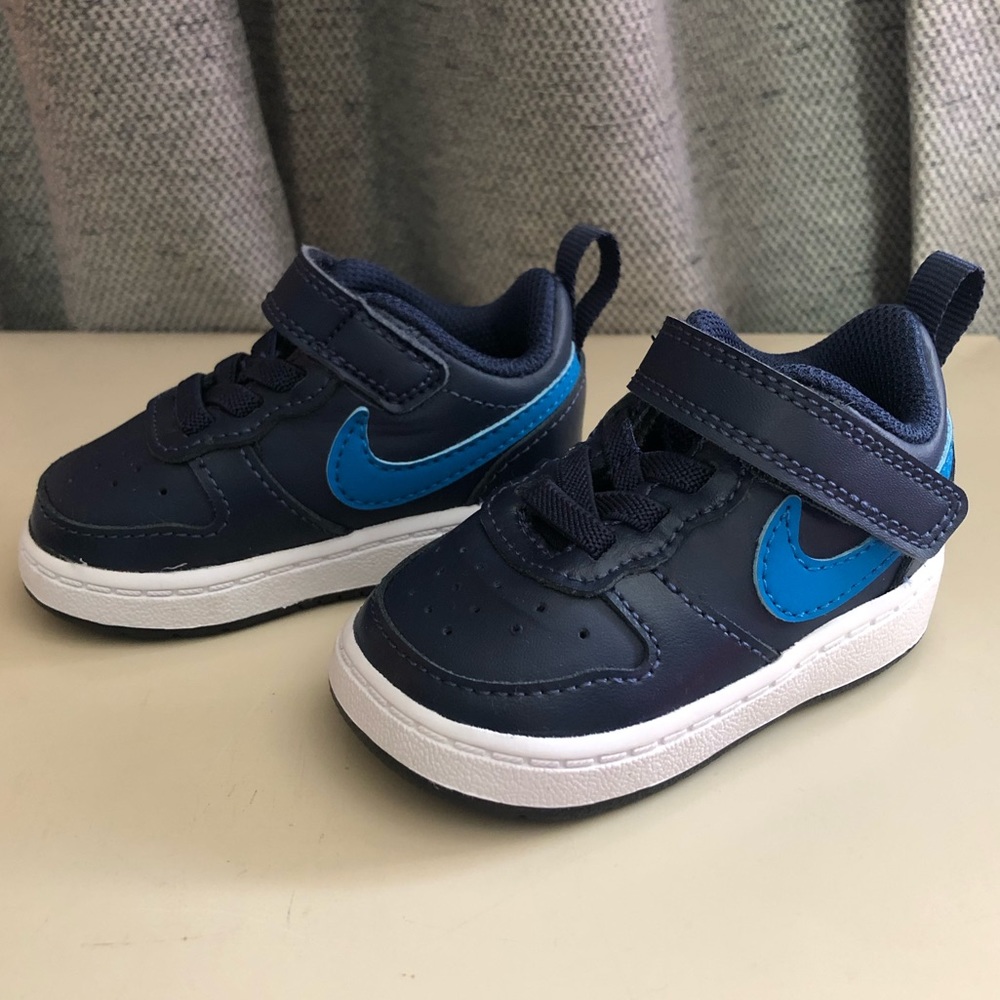 Nike Baby Sneakers Court Borough Low 2 Navy/Imperial Blue, Size 3c